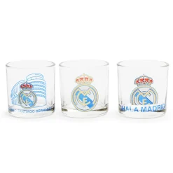 Project & Rogers Artículos Para Bebidas*3 Vasos de Chupito Real Madrid