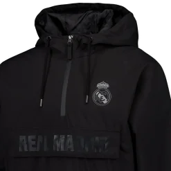 Hombre MBA Solutions Chaquetas*Abrigo Ligero Hombre Outerwear Negro Real Madrid