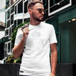 Hombre Foundry Camisetas|Sudaderas*Bernabéu Neon Lights Camiseta Hombre Estampado Reflectante Blanco