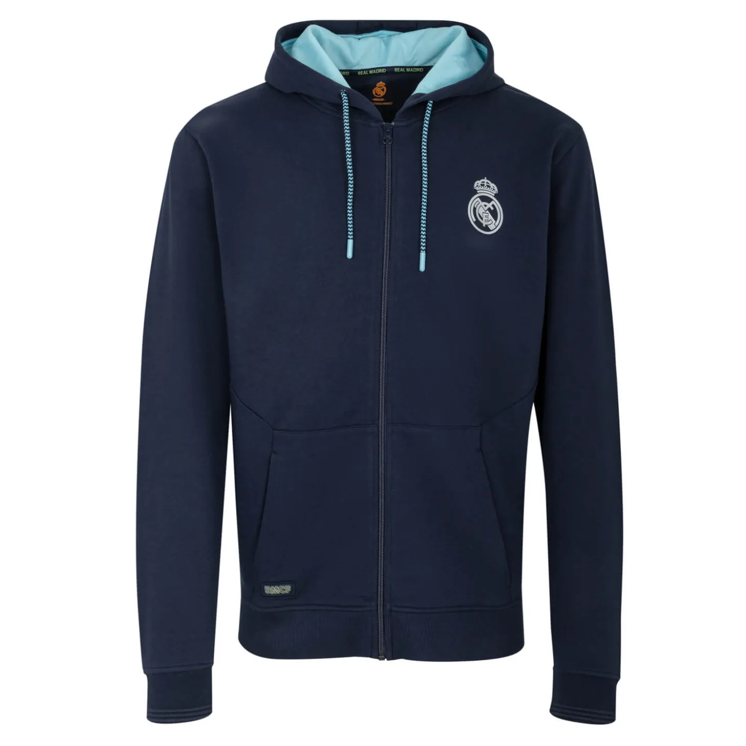 Hombre Foundry Sudaderas*Bernabéu Neon Lights Sudadera Hombre Capucha Cremallera Azul