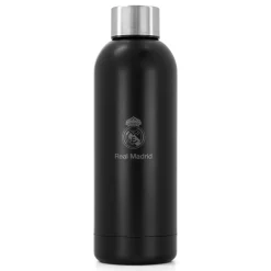 SAFTA S.A. Vuelta Al Cole|Artículos Para Bebidas*Botella Termo Acero Inox Premium 500ml Negra Real Madrid