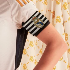 Project Rogers & JLK, S.L. Gorras*Brazalete de Capitán Escudo Adulto Blanco y Negro