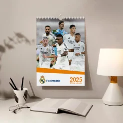 Grupo Erik Editores Papelería*Calendario A3 2025 Real Madrid