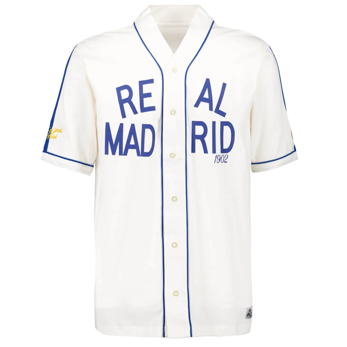 Hombre MBA Solutions Camisetas*Camisa Hombre Baseball Blanco Roto Real Madrid