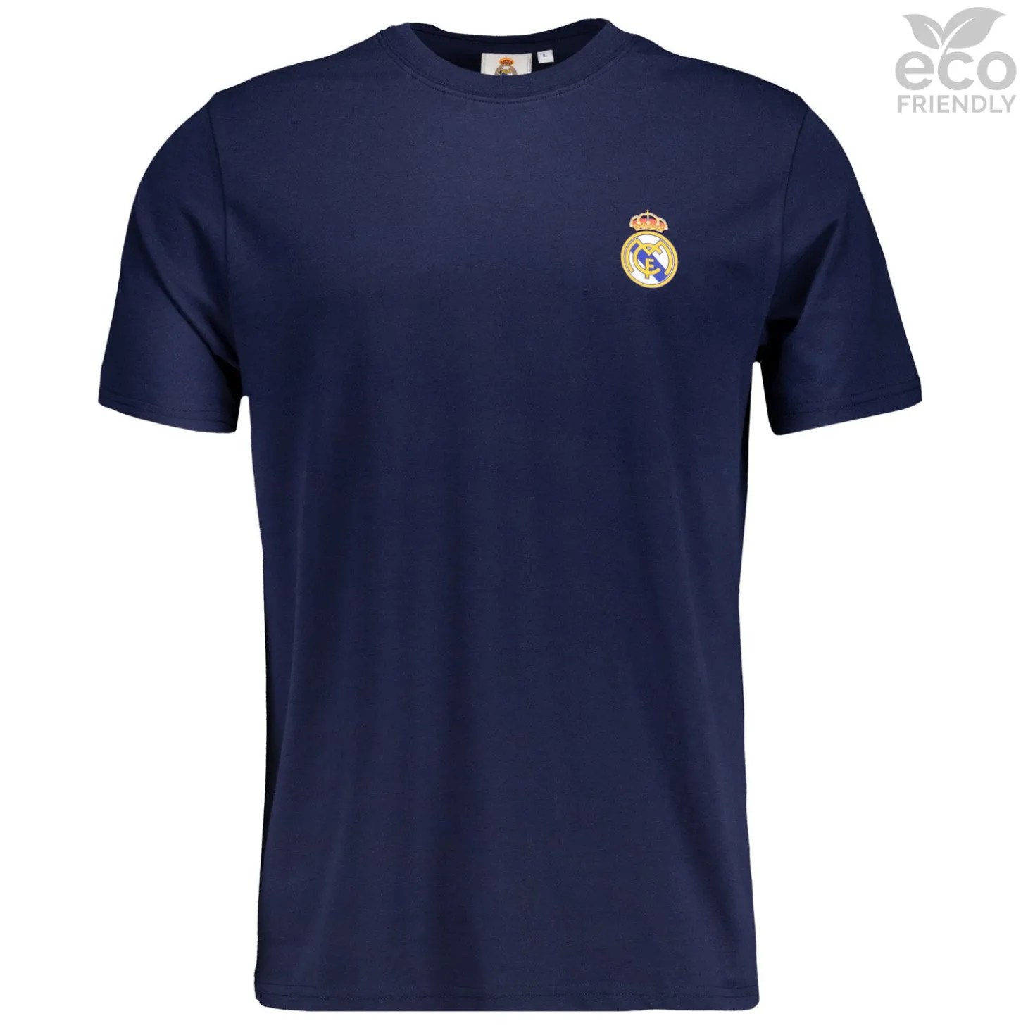 Hombre OSDM Polos|Camisetas*Camiseta Azul Hombre ECO Essentials Real Madrid Escudo Color