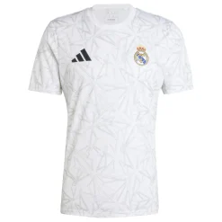 Hombre Adidas España, S.A.U Camisetas|Camisetas*Camiseta Calentamiento Hombre Blanca 24/25