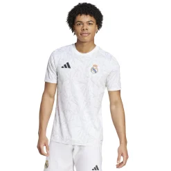 Hombre Adidas España, S.A.U Camisetas|Camisetas*Camiseta Calentamiento Hombre Blanca 24/25