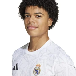 Hombre Adidas España, S.A.U Camisetas|Camisetas*Camiseta Calentamiento Hombre Blanca 24/25