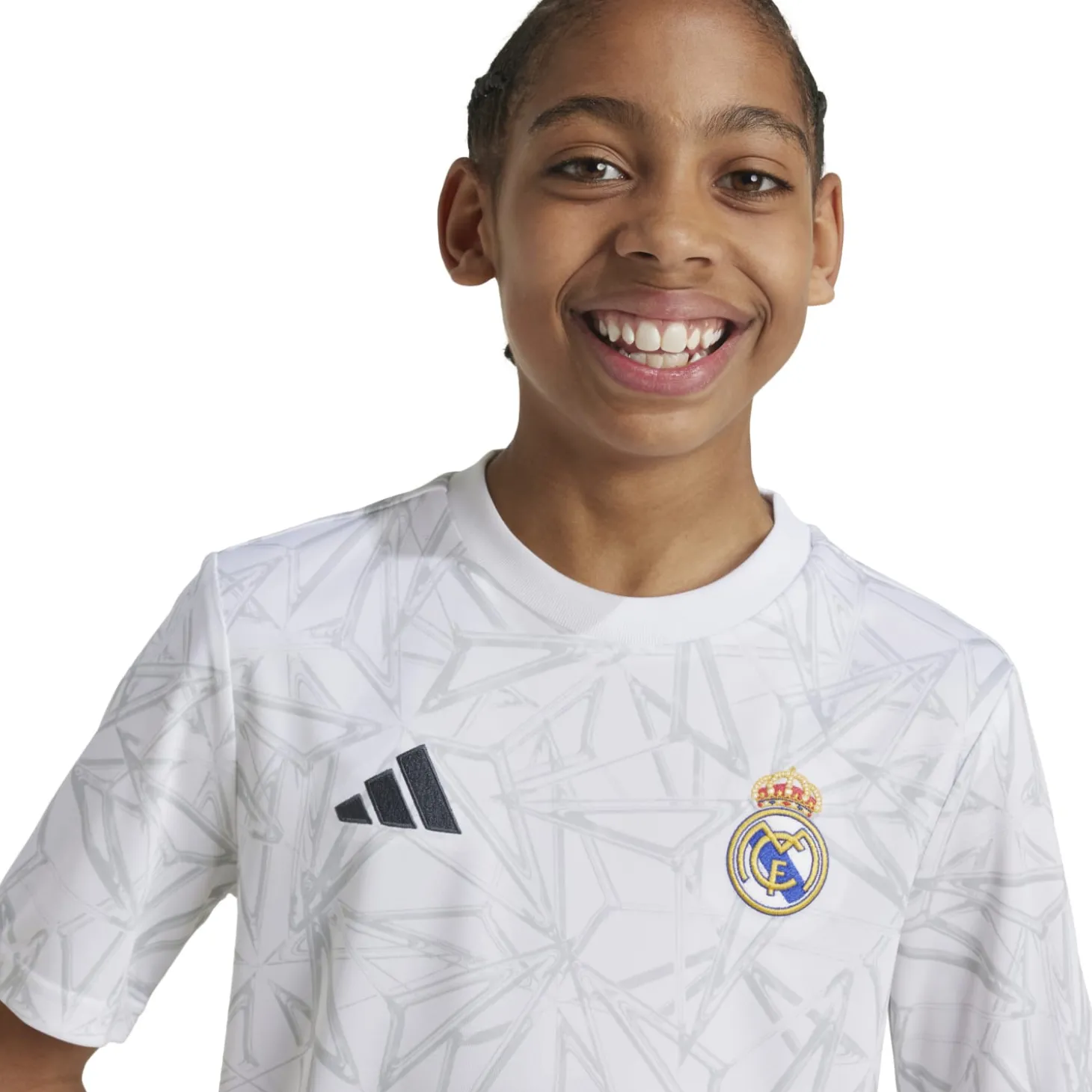 Adidas España, S.A.U Camisetas*Camiseta Calentamiento Niños Blanca 24/25