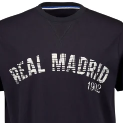 Hombre MBA Solutions Camisetas*Camiseta Estampada Hombre Baseball Azul Marino Real Madrid