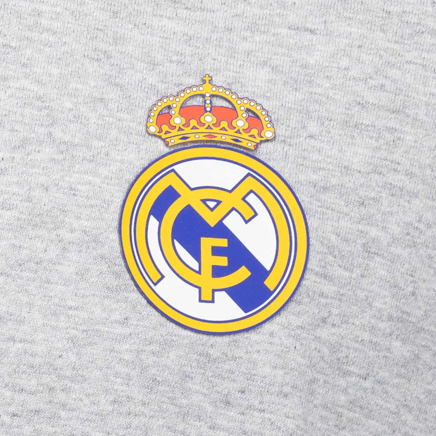 Hombre OSDM Camisetas*Camiseta Gris Hombre ECO Essentials Real Madrid Escudo Color