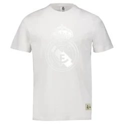 Hombre MBA Solutions Camisetas*Camiseta Hombre Blackout Escudo Blanca Real Madrid