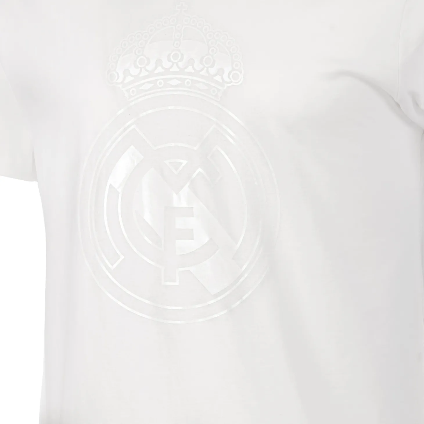Hombre MBA Solutions Camisetas*Camiseta Hombre Blackout Escudo Blanca Real Madrid