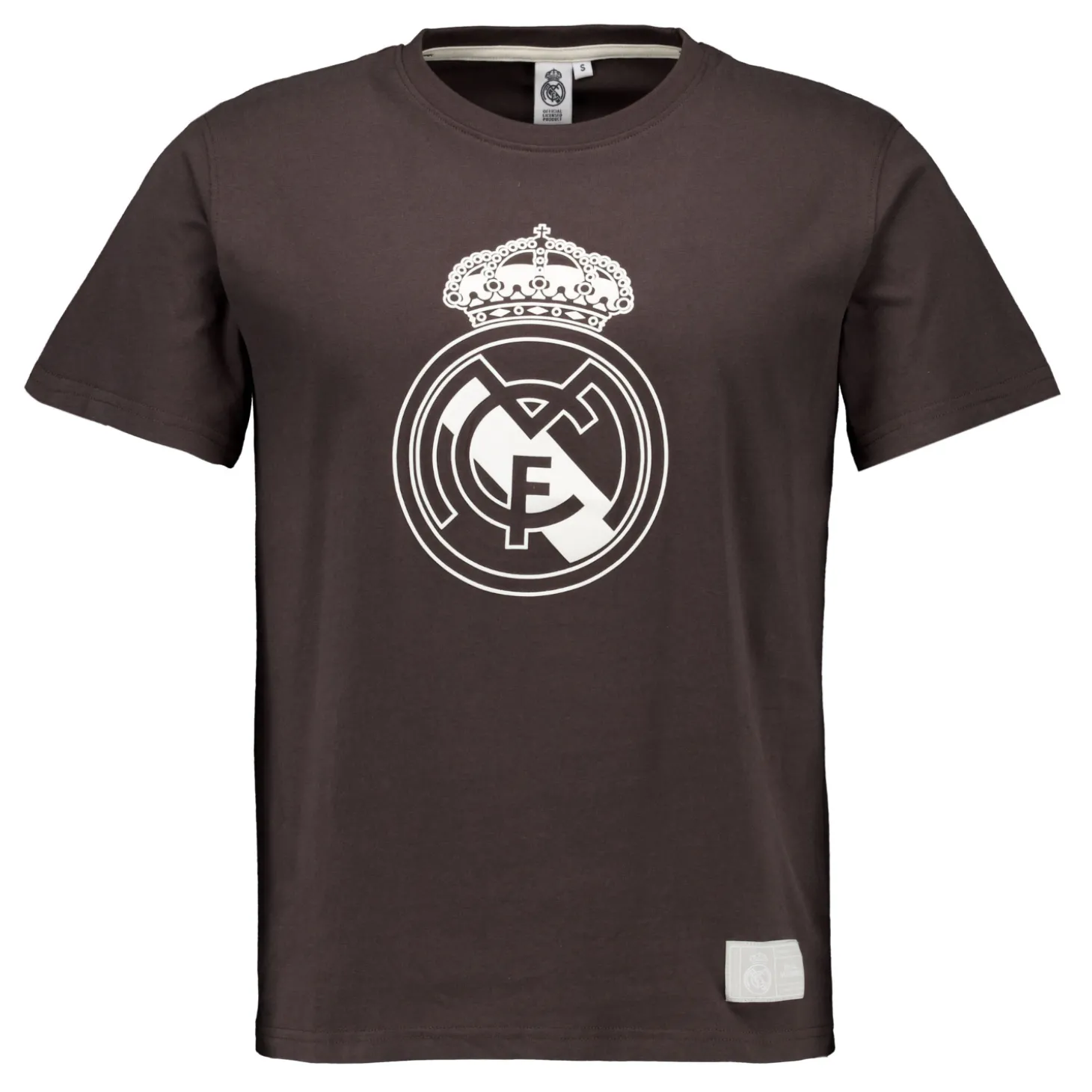 Hombre Sport Design Sweden AB Camisetas*Camiseta Hombre Color Crest Negro Lavado Real Madrid
