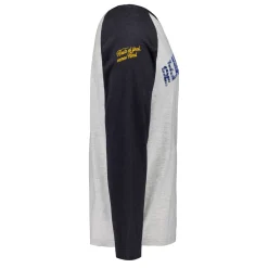 Hombre MBA Solutions Camisetas*Camiseta Manga Larga Hombre Baseball Gris Real Madrid