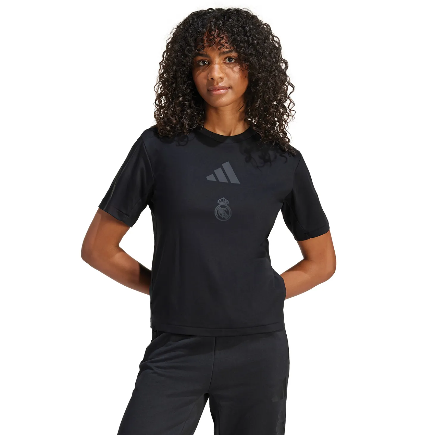 Mujer Adidas España, S.A.U Camisetas|Chándal*Camiseta Mujer adidas Real Urban Negra