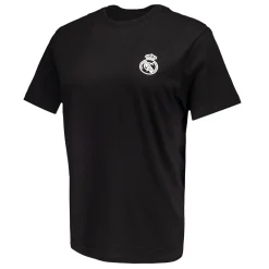 Mujer OSDM Camisetas*Camiseta Mujer ECO Essentials Real Madrid Escudo Monocolor Negra