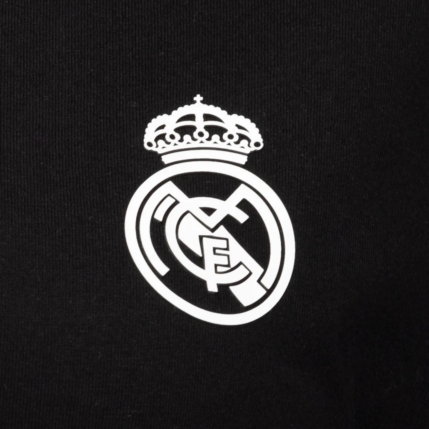 Mujer OSDM Camisetas*Camiseta Mujer ECO Essentials Real Madrid Escudo Monocolor Negra