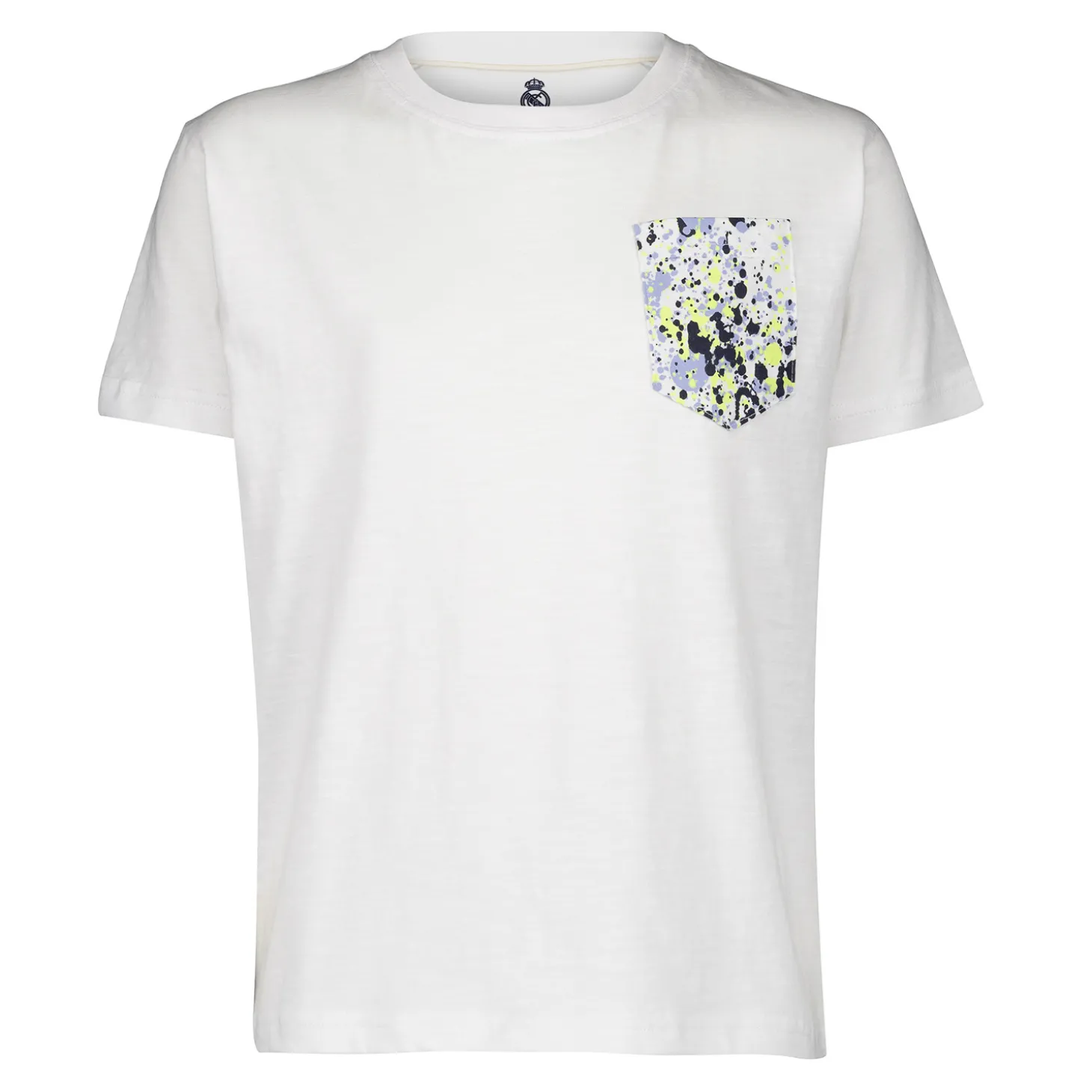 ITEX Camisetas*Camiseta Niño Fan Kids Bolsillo Delantero Blanca Real Madrid