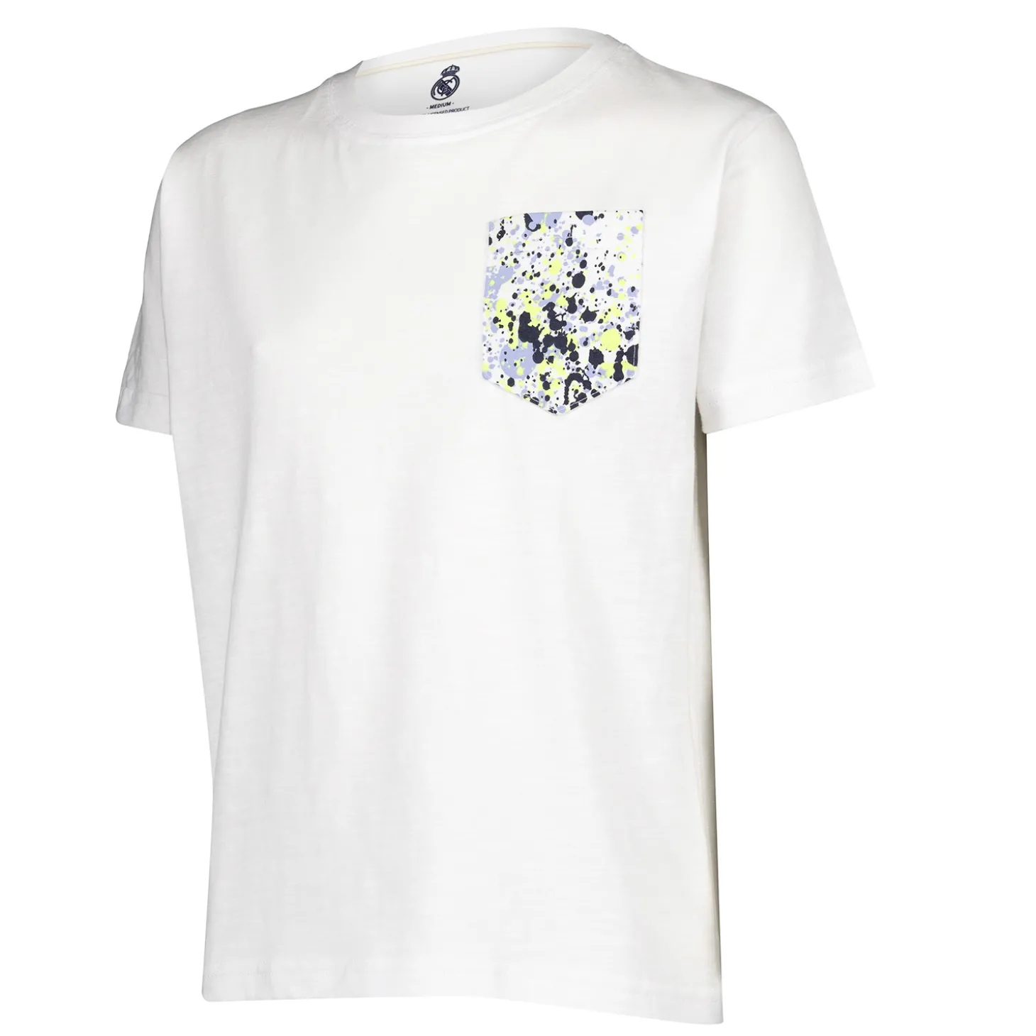 ITEX Camisetas*Camiseta Niño Fan Kids Bolsillo Delantero Blanca Real Madrid