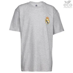 OSDM Camisetas*Camiseta Niños ECO Essentials Real Madrid Escudo Color Gris