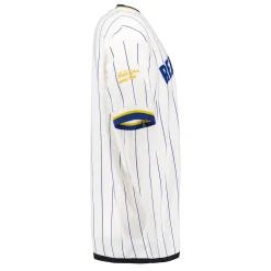 Hombre MBA Solutions Camisetas*Camiseta Rayas Oversized Hombre Baseball Blanco Roto Real Madrid