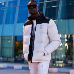 Hombre MBA Solutions Chaquetas*Cazadora Outerwear Hombre Acolchada Montaña Blanco