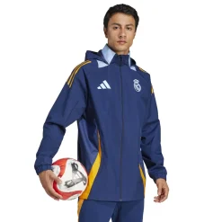 Hombre Adidas España, S.A.U Chaquetas|Sudaderas*Chaqueta All Weather Hombre adidas Entrenamiento 24/25 Azul Marino
