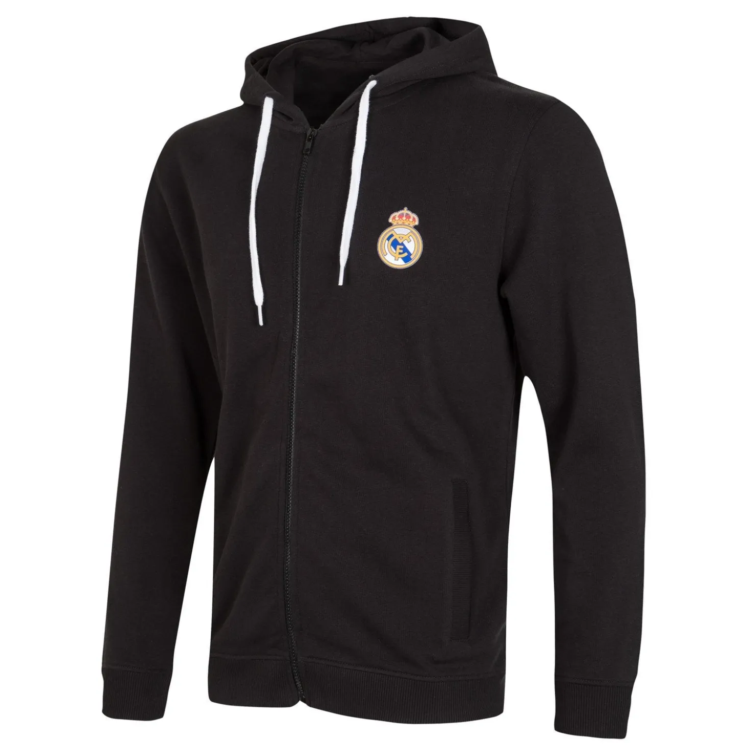 Hombre T&F Sudaderas*Chaqueta Capucha Negra Hombre Escudo Color Essentials