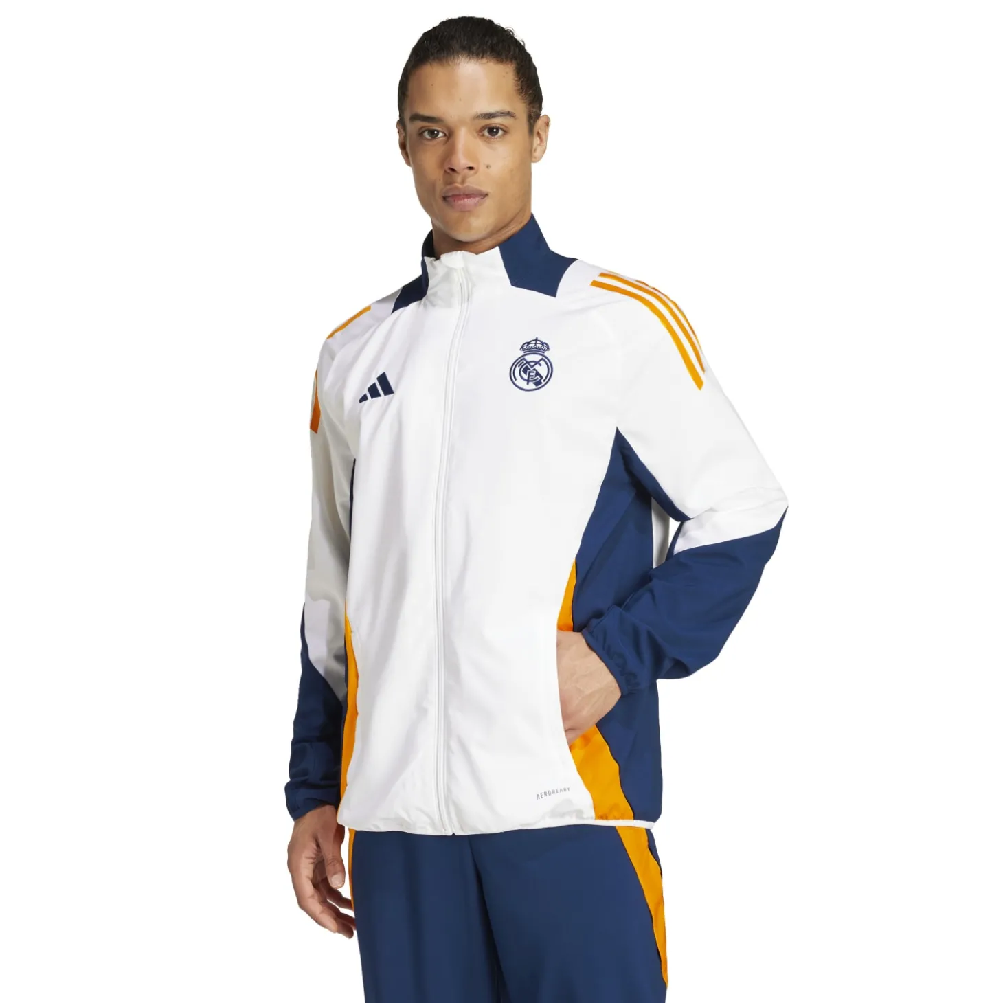 Hombre Adidas España, S.A.U Chándal|Chaquetas*Chaqueta Chándal Hombre Entrenamiento Blanca 24/25