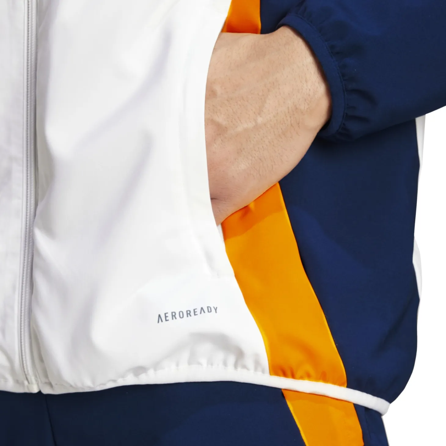 Hombre Adidas España, S.A.U Chándal|Chaquetas*Chaqueta Chándal Hombre Entrenamiento Blanca 24/25