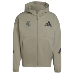Hombre Adidas España, S.A.U Chaquetas|Sudaderas Capucha*Chaqueta Cremallera Hombre adidas Real Urban Kakhi