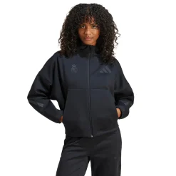 Mujer Adidas España, S.A.U Chándal|Chaquetas*Chaqueta Cremallera Mujer adidas Real Urban Negra