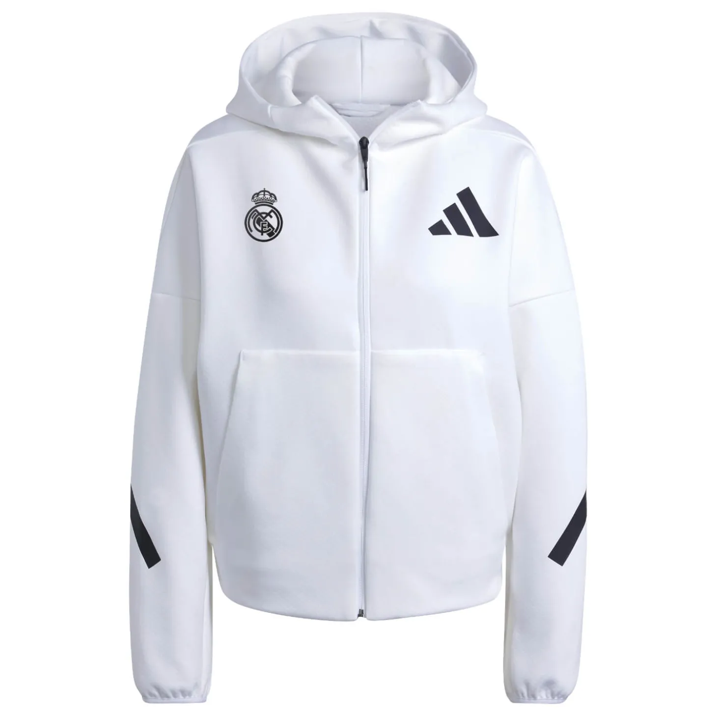 Mujer Adidas España, S.A.U Chándal|Camisetas*Chaqueta Cremallera Mujer adidas Real Urban Blanca