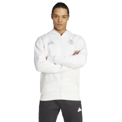 Hombre Adidas España, S.A.U Chaquetas|Chaquetas*Chaqueta Himno Hombre Blanca 24/25