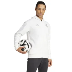 Hombre Adidas España, S.A.U Chaquetas|Chaquetas*Chaqueta Himno Hombre Blanca 24/25