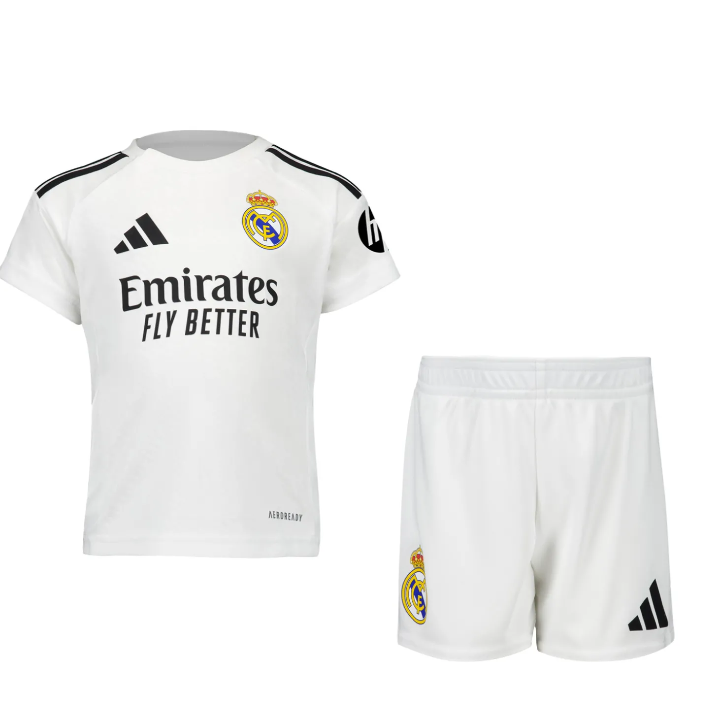 Adidas España, S.A.U Ropa De Bebés*Conjunto Mbappé Bebé Primera Equipación Blanca 24/25