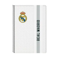 SAFTA S.A. Vuelta Al Cole|Papelería*Cuaderno Folio Blanco/Negro Real Madrid