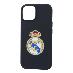 JLK Merchandising, S.L. Carcasas*Funda iPhone 15 Escudo Negro Real Madrid