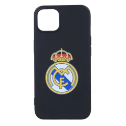 JLK Merchandising, S.L. Carcasas*Funda iPhone 14 Escudo Negro Real Madrid