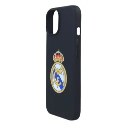 JLK Merchandising, S.L. Carcasas*Funda iPhone 15 Plus Escudo Negro Real Madrid
