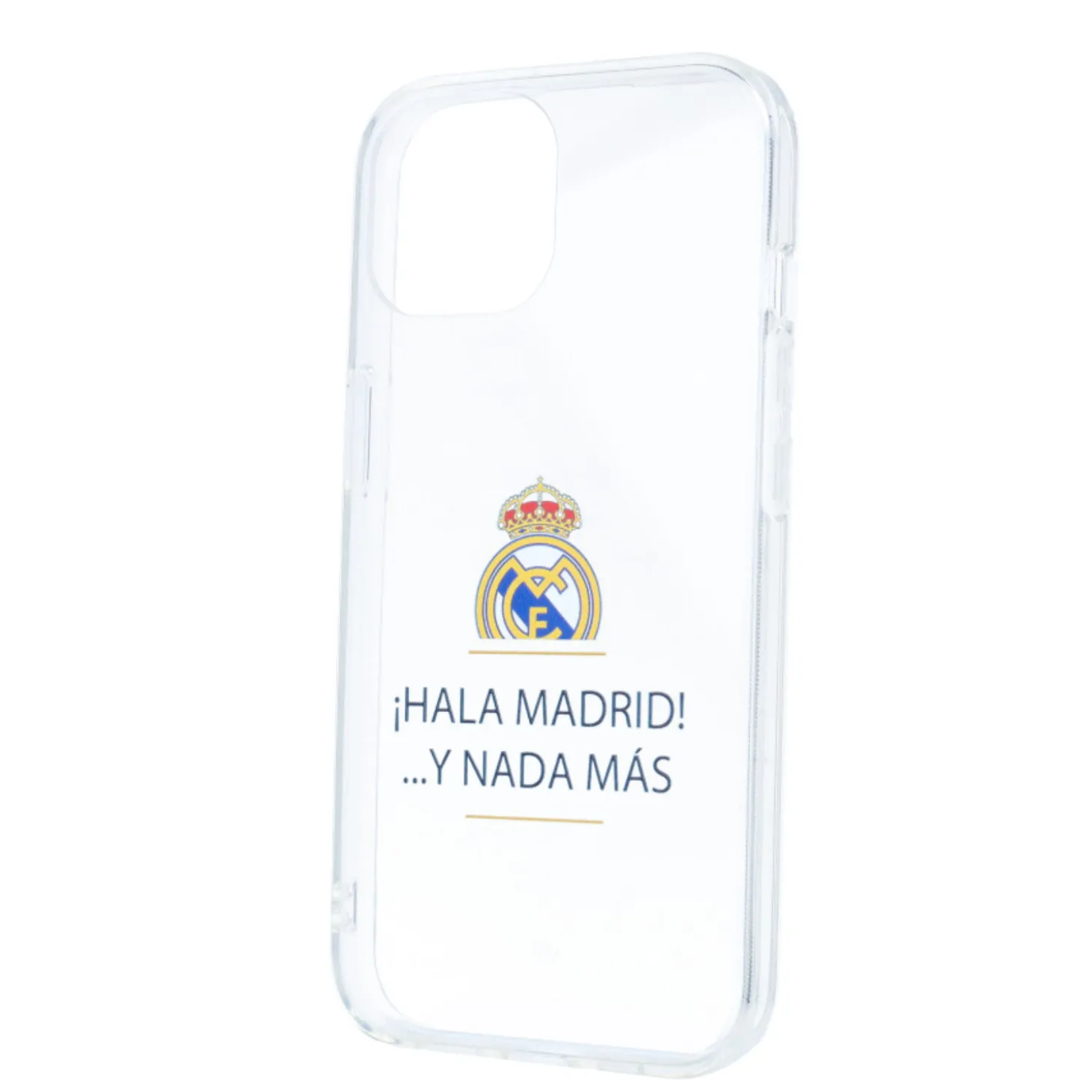 JLK Merchandising, S.L. Carcasas*Funda iPhone 15 Plus ¡Hala Madrid! Transparente Real Madrid
