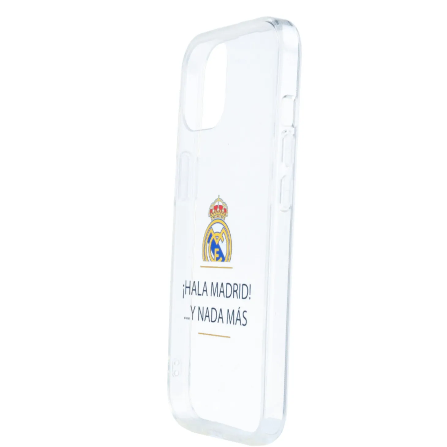 JLK Merchandising, S.L. Carcasas*Funda iPhone 15 Plus ¡Hala Madrid! Transparente Real Madrid