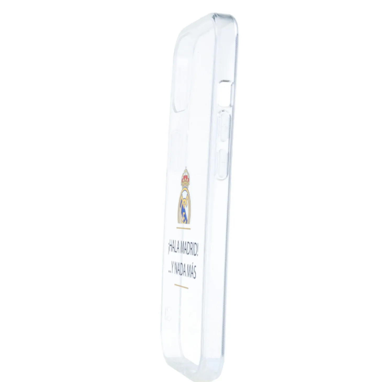 JLK Merchandising, S.L. Carcasas*Funda iPhone 14 Plus ¡Hala Madrid! Transparente Real Madrid