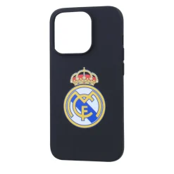JLK Merchandising, S.L. Carcasas*Funda iPhone 15 Pro Escudo Negro Real Madrid