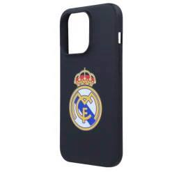 JLK Merchandising, S.L. Carcasas*Funda iPhone 14 Pro Escudo Negro Real Madrid