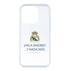 JLK Merchandising, S.L. Carcasas*Funda iPhone 15 Pro ¡Hala Madrid! Transparente Real Madrid
