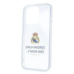JLK Merchandising, S.L. Carcasas*Funda iPhone 15 Pro ¡Hala Madrid! Transparente Real Madrid