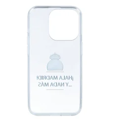 JLK Merchandising, S.L. Carcasas*Funda iPhone 14 Pro ¡Hala Madrid! Transparente Real Madrid