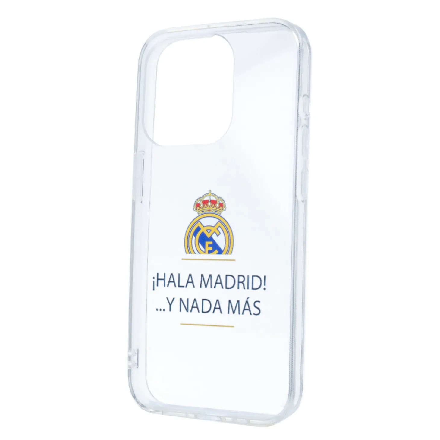 JLK Merchandising, S.L. Carcasas*Funda iPhone 14 Pro Max ¡Hala Madrid! Transparente Real Madrid